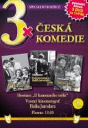  3x Česká komedie I : Hostinec U kamenného stolu / Vzorný kinematograf Haška Jaroslava / Florenc 13.30 (3DVD)