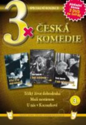  3x Česká komedie III : Těžký život dobrodruha / Muži nestárnou / U nás v Kocourkově (3DVD)