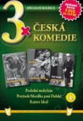  3x Česká komedie IV : Poslední mohykán / Prstýnek + Morálka paní Dulské / Kantor Ideál (3DVD)