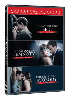 Padesát odstínů Kolekce 1.-3. (3DVD)