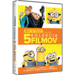 Mimoni + Ja, Zloduch: Kolekcia 5 filmov (5DVD)